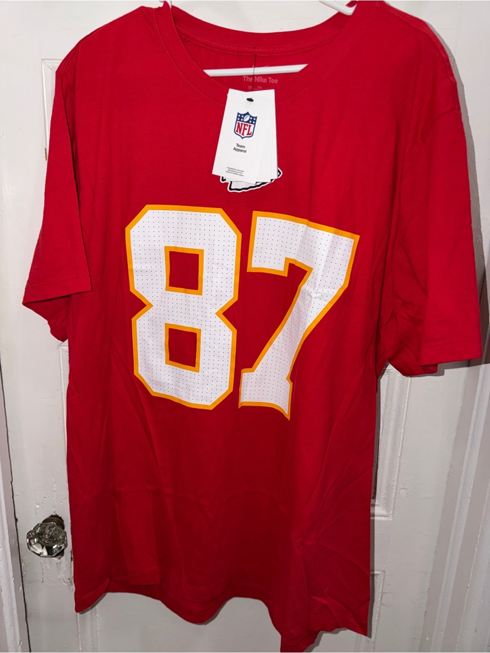 Official Nike Travis Kelce Kansas City Chiefs Men's T-Shirt #87 Size XXL